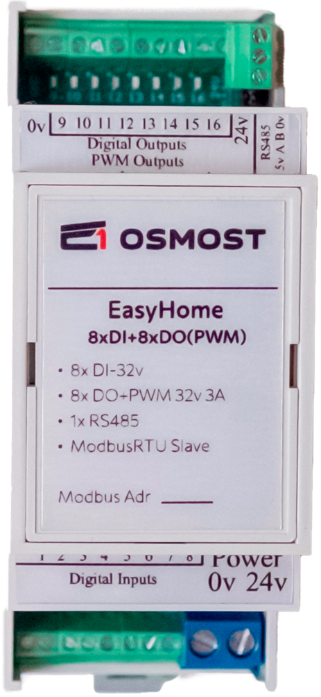EasyHomeMODUL 8xDI+8xDO(PWM)